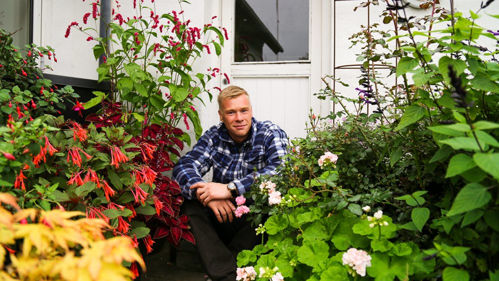 Fredes krukkehave på terrassen