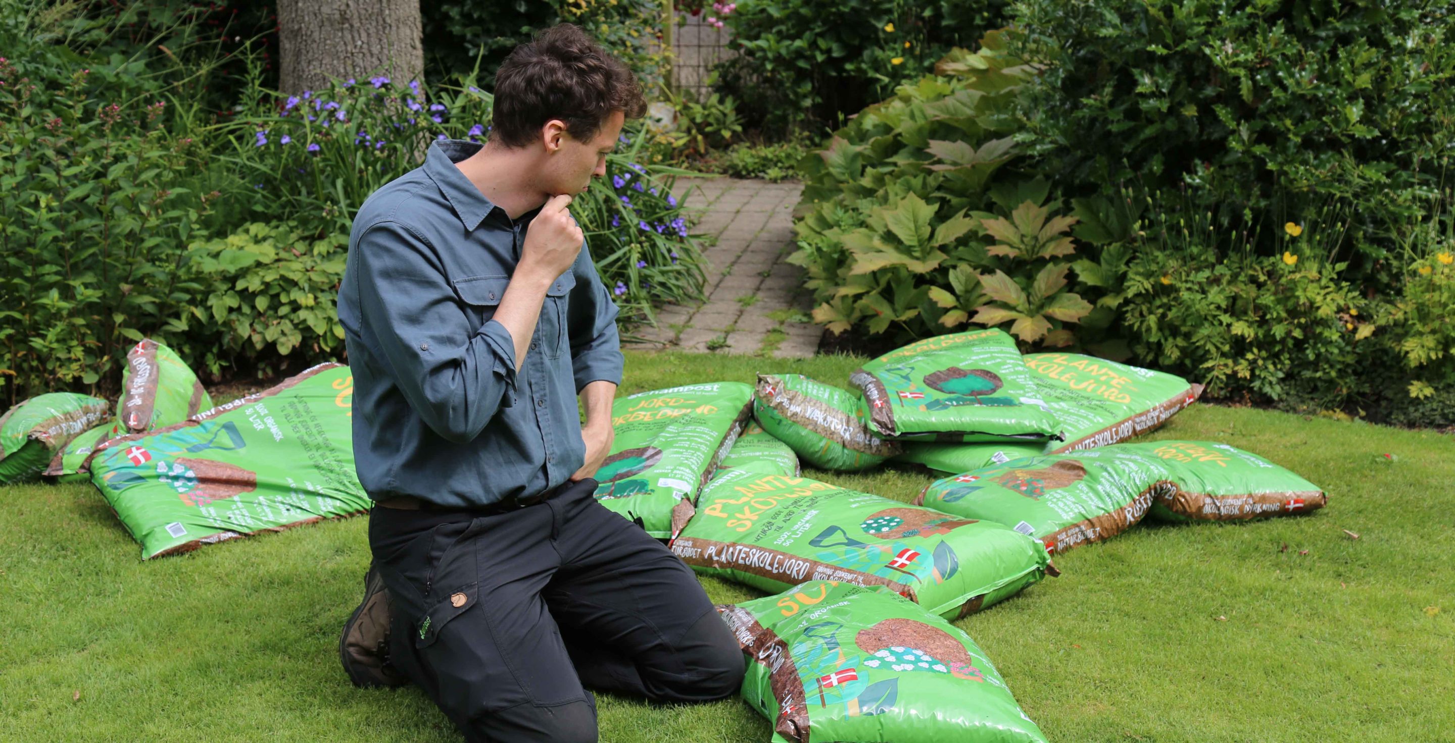 Henrik og champost produkter i sække